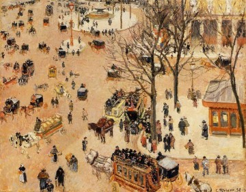  teatro Obras - plaza del teatro francés 1898 Camille Pissarro